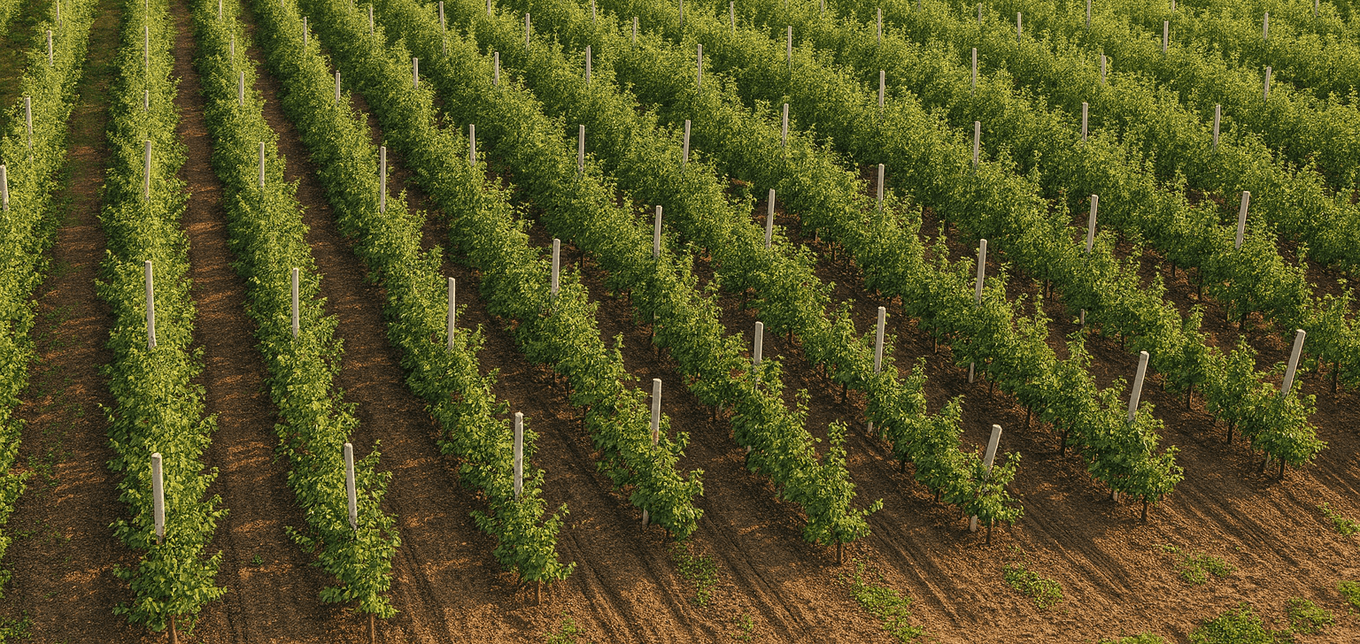 Надежные опоры и защитные системы виноградников